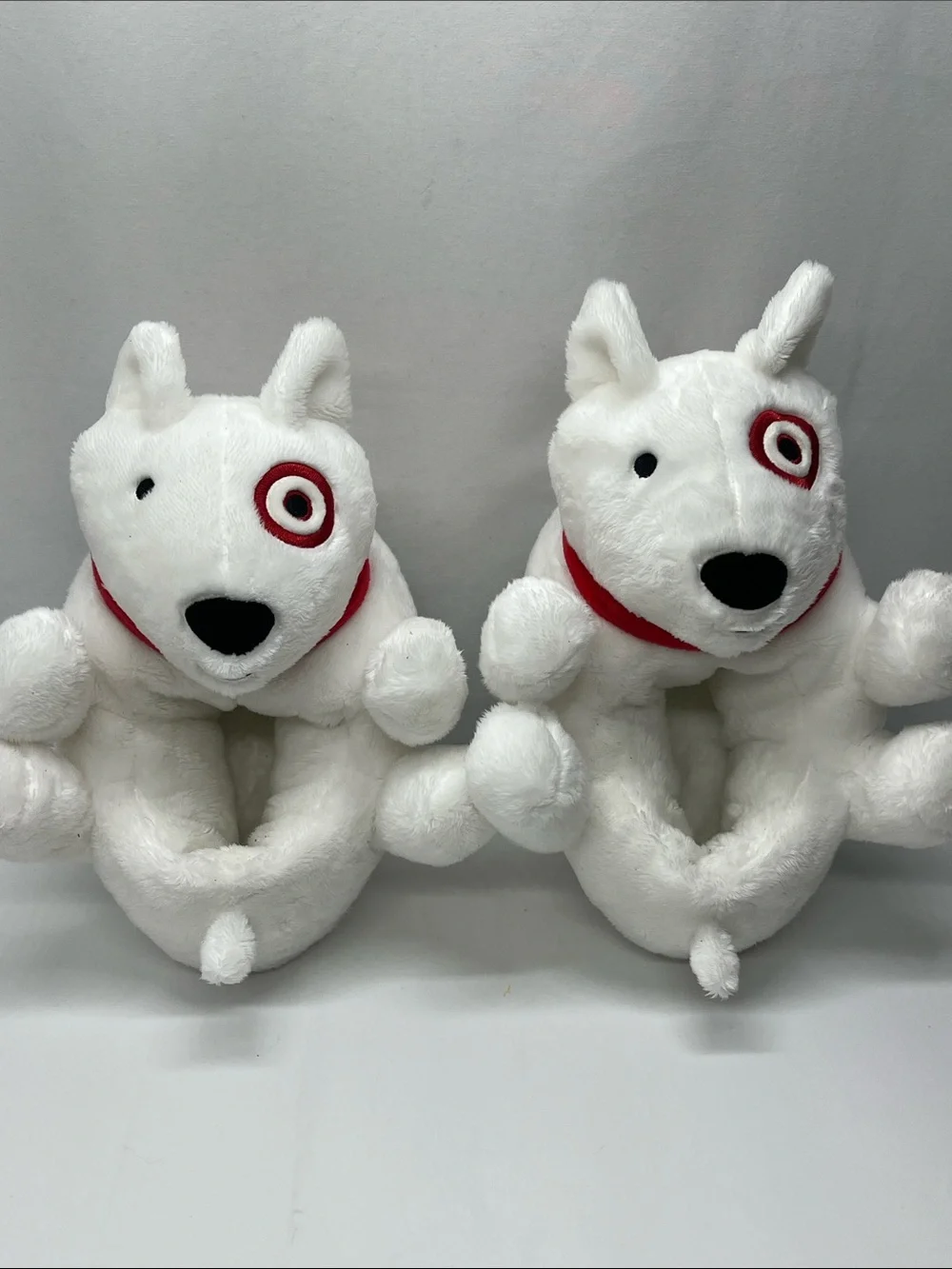 Target Bullseye Dog Plush Slippers